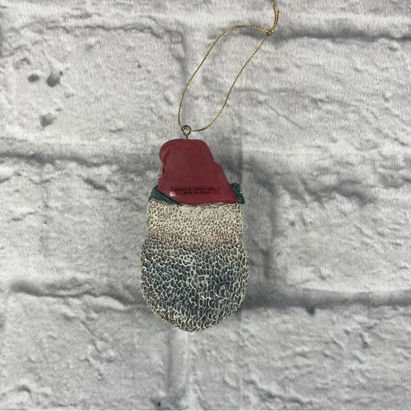 Kurt Adler Santa Head Christmas Ornament Resin African American Black - Picture 2 of 3